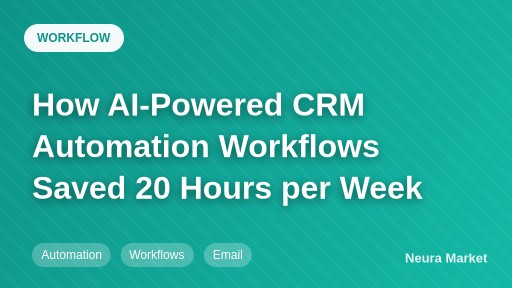 How AI-Powered CRM Automation Workflows Saved 20 Hours per Week