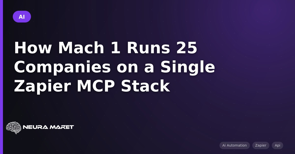 How Mach 1 Runs 25 Companies on a Single Zapier MCP Stack