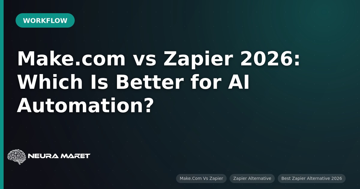 Make.com vs Zapier 2026: Which Is Better for AI Automation?
