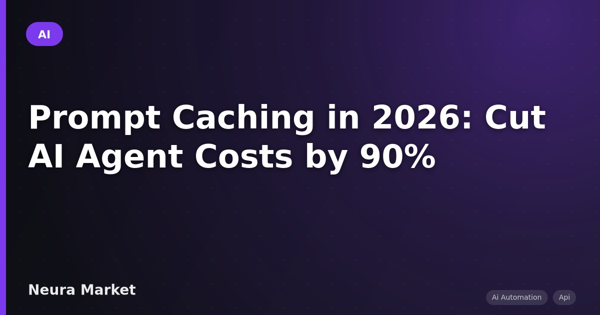 Prompt Caching in 2026: Cut AI Agent Costs by 90%