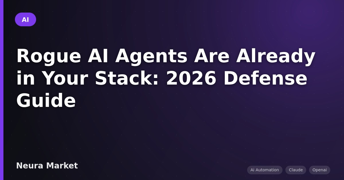 Rogue AI Agents Are Already in Your Stack: 2026 Defense Guide
