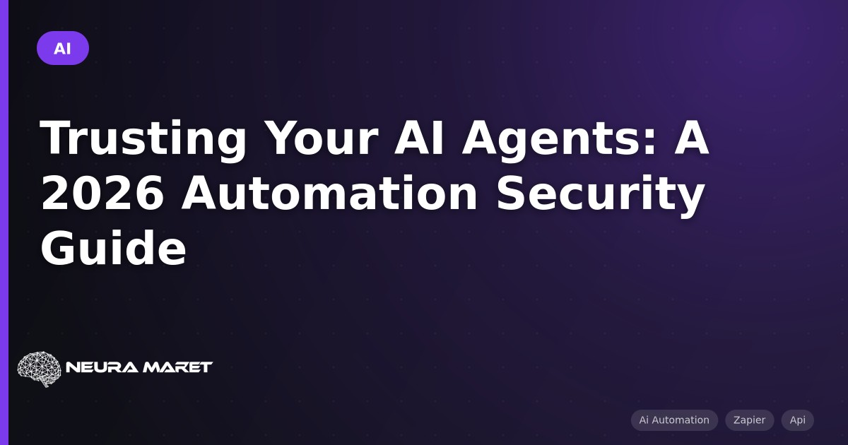 Trusting Your AI Agents: A 2026 Automation Security Guide