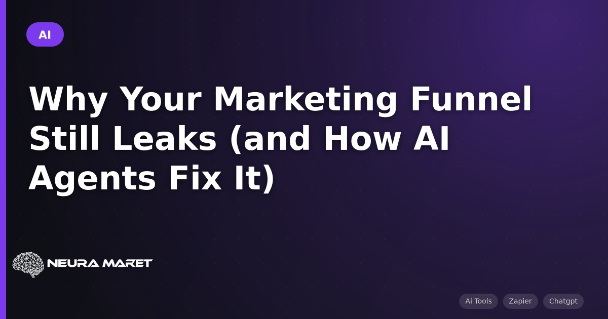 Why Your Marketing Funnel Still Leaks (and How AI Agents Fix It)