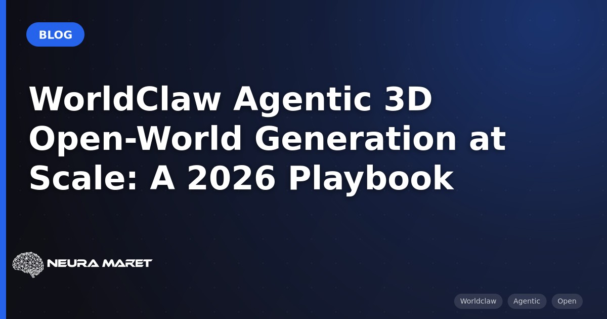WorldClaw Agentic 3D Open-World Generation at Scale: A 2026 Playbook