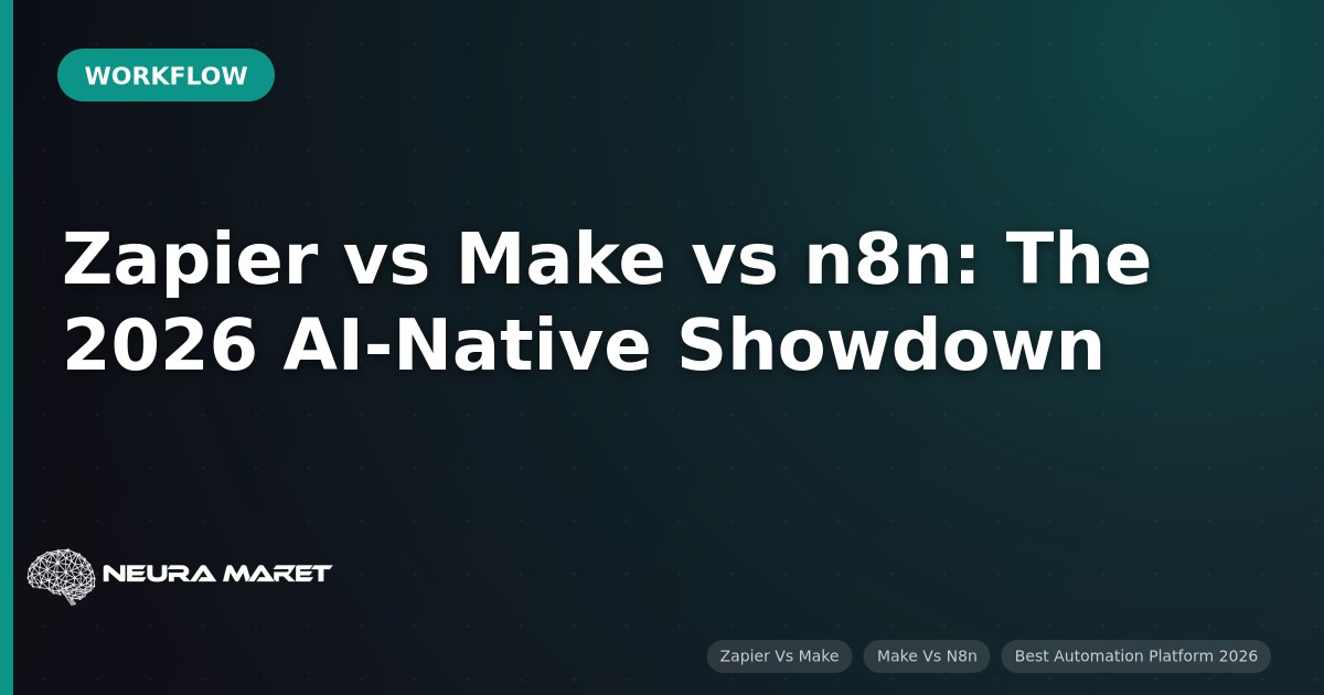 Zapier vs Make vs n8n: The 2026 AI-Native Showdown