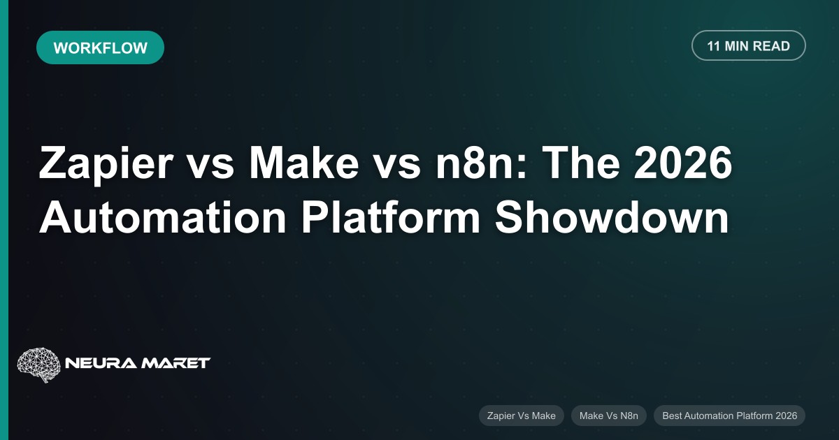 Zapier vs Make vs n8n: The 2026 Automation Platform Showdown