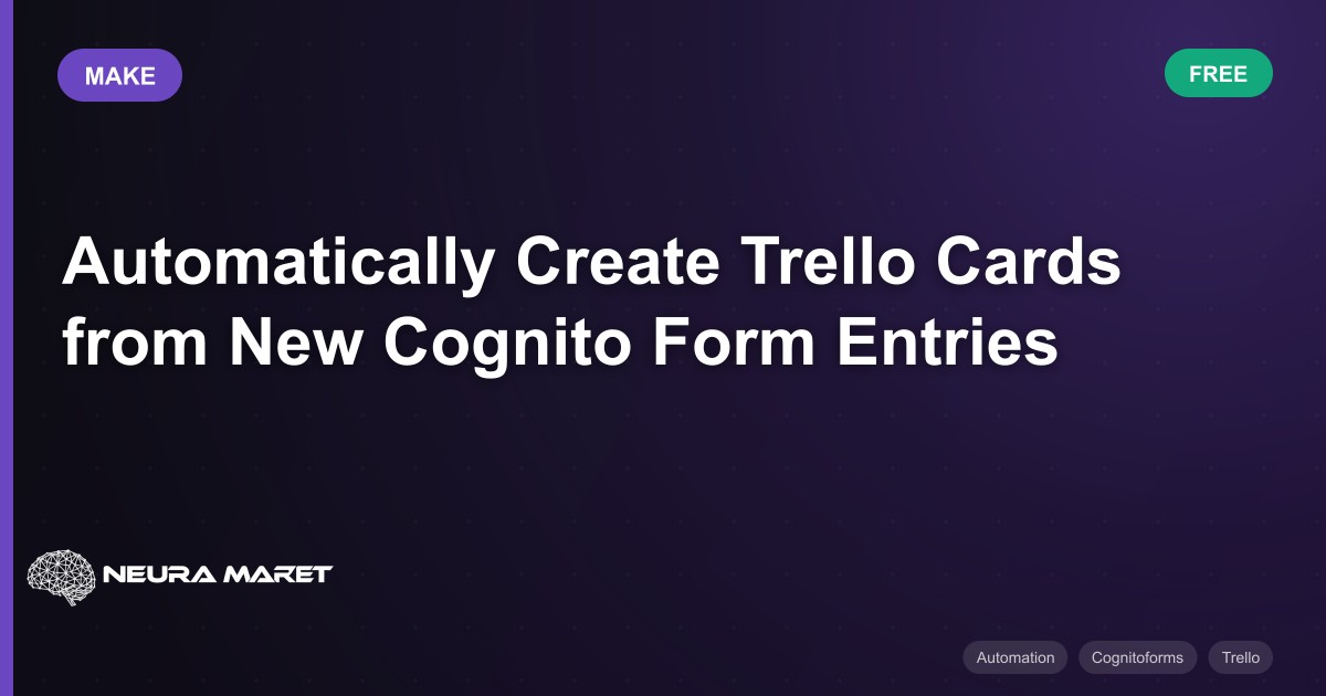 Automatically Create Trello Cards from New Cognito Form Entries - make ...
