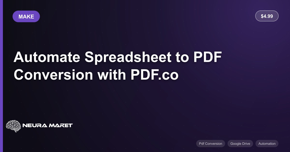 Automate Spreadsheet to PDF Conversion with PDF.co - Make Workflow ...