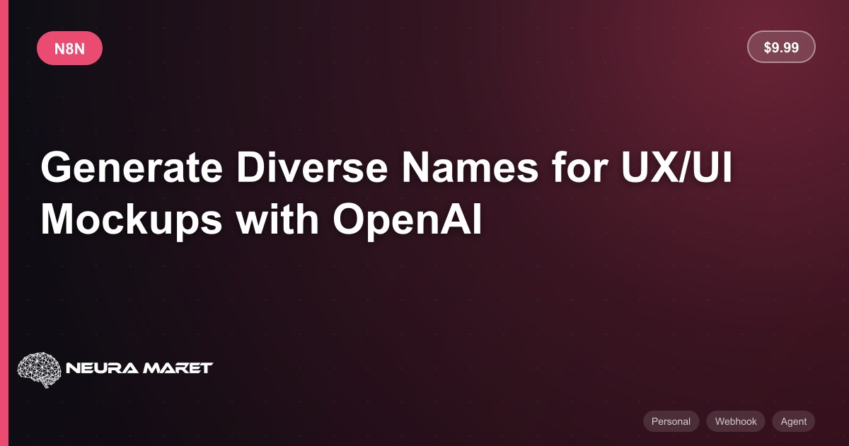 Generate Diverse Names for UX/UI Mockups with OpenAI - n8n Workflow ...