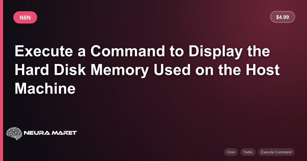 Execute a Command to Display the Hard Disk Memory Used on the Host ...