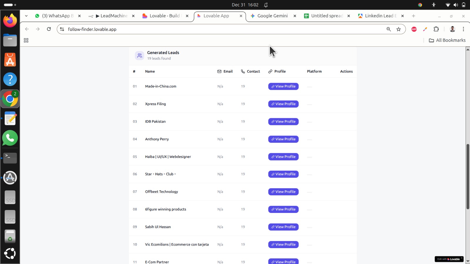 All-in-One LinkedIn & Instagram Lead Generation Automation System with Website Integration and Custom Workflow Support