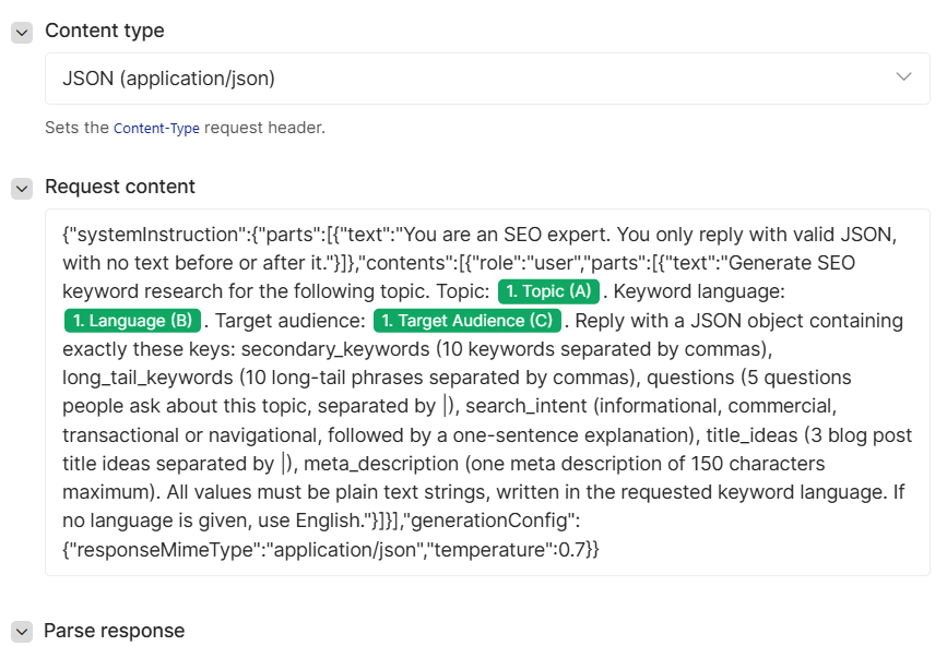 Topic to SEO Brief: Keywords, Questions, Titles & Meta in Google Sheets (Gemini)